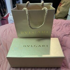 Brand new Bvlgari store box and bag